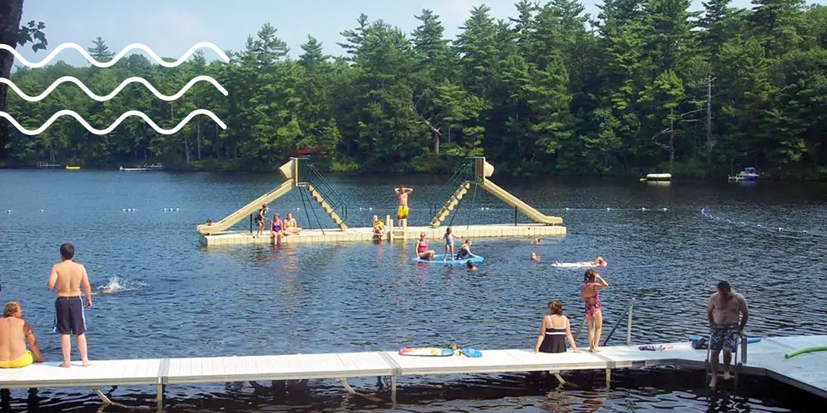 cabin group on the dock
