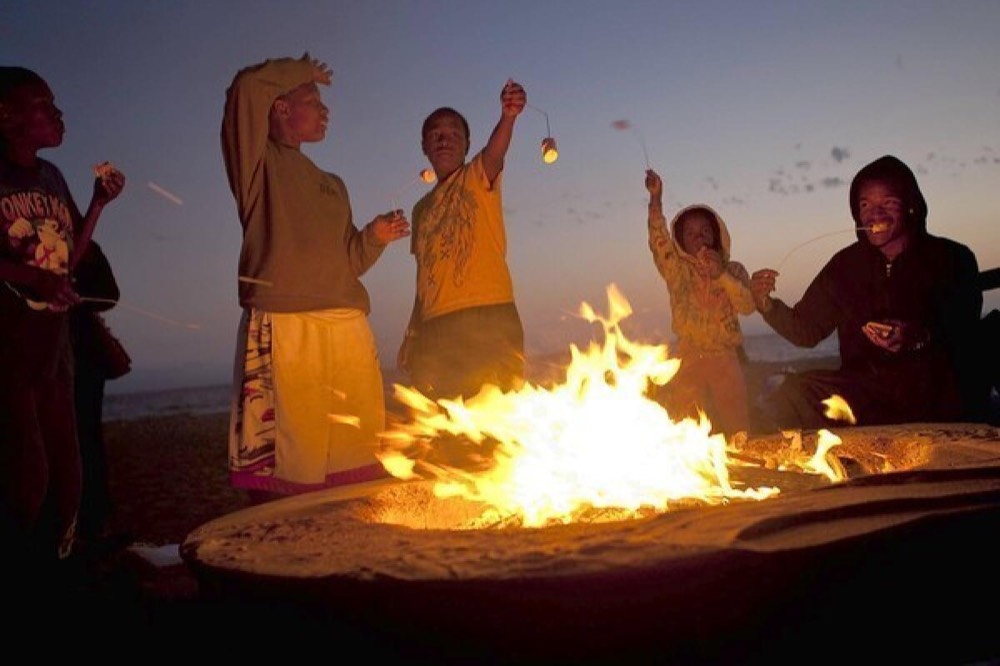 fire ring, last night
