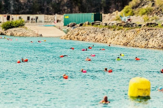 swim test, first afternoon